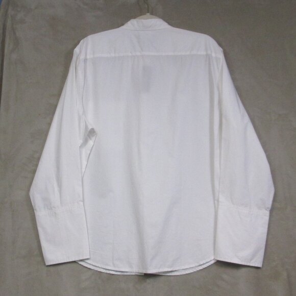 NWT J. Crew Garcon Shirt Womens 18 White Organic Cotton Button Up Long Sleeves - Picture 2 of 13